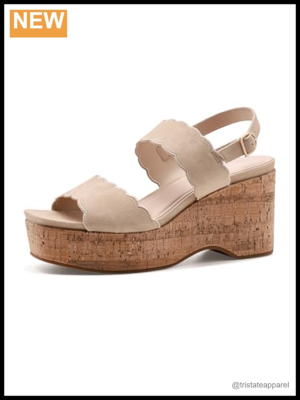 Pelle Moda Cicel Leather Suede Wedge Sandals Adjustable Buckle Dressy